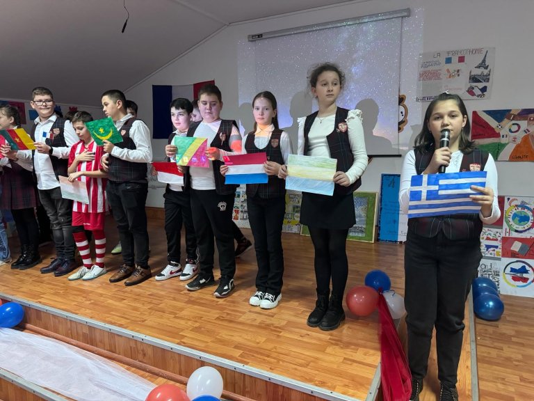Moment din cadrul activităților de Francofonie