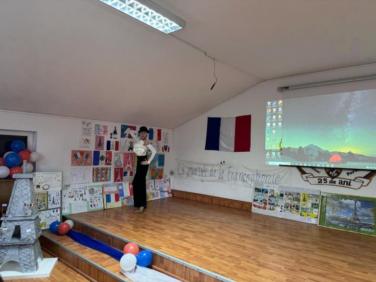 Moment din cadrul activităților de Francofonie