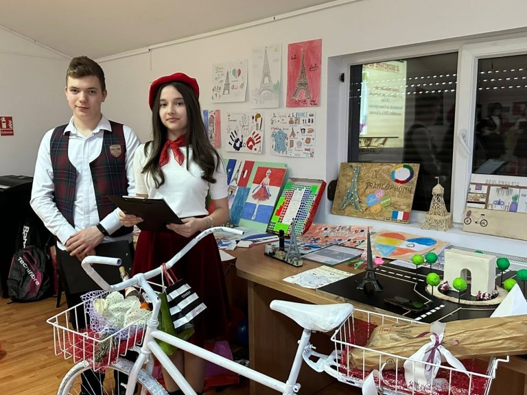 Moment din cadrul activităților de Francofonie