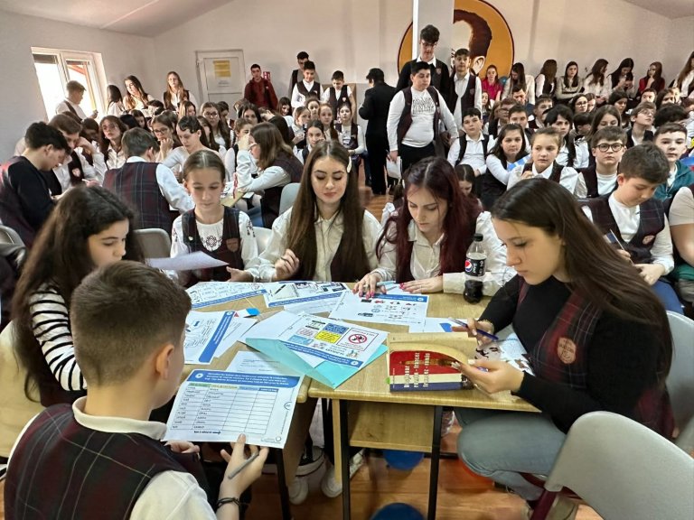 Moment din cadrul activităților de Francofonie