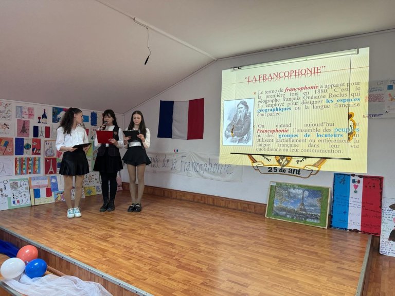 Moment din cadrul activităților de Francofonie