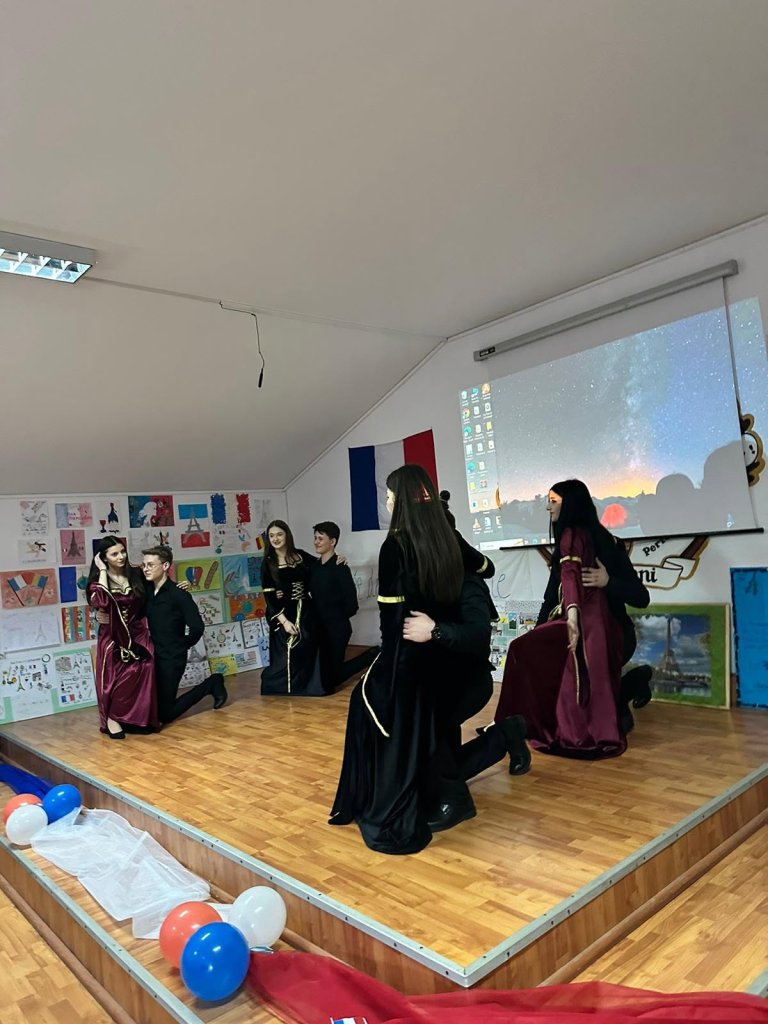 Moment din cadrul activităților de Francofonie