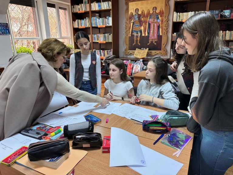 Moment din cadrul activităților de Francofonie
