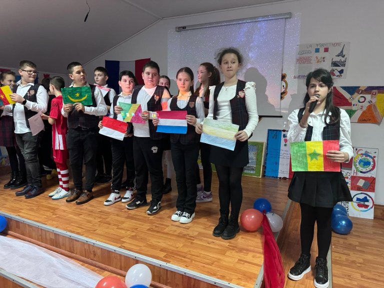 Moment din cadrul activităților de Francofonie