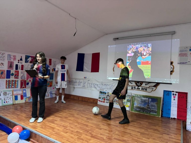 Moment din cadrul activităților de Francofonie