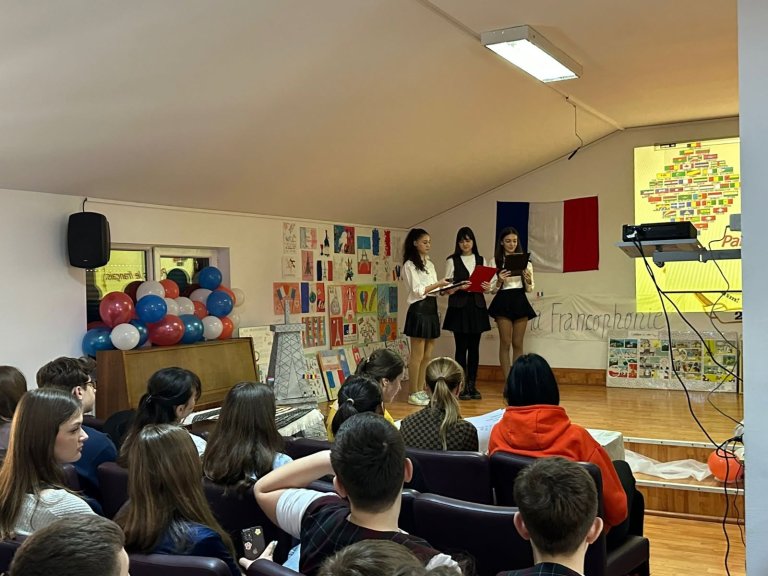 Moment din cadrul activităților de Francofonie