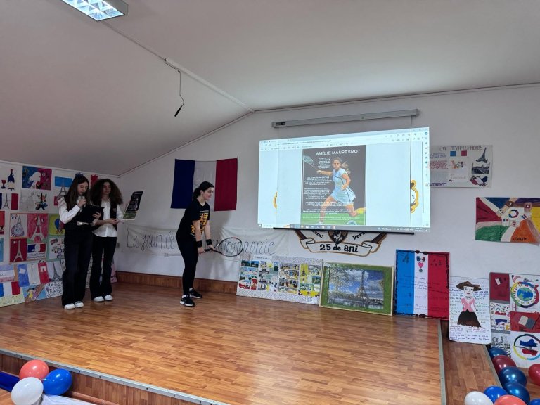 Moment din cadrul activităților de Francofonie