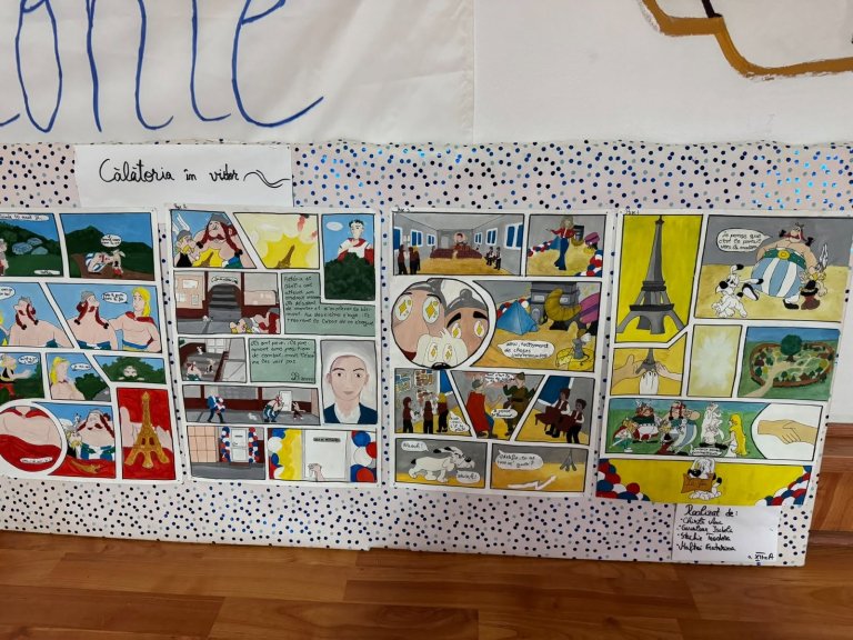 Moment din cadrul activităților de Francofonie