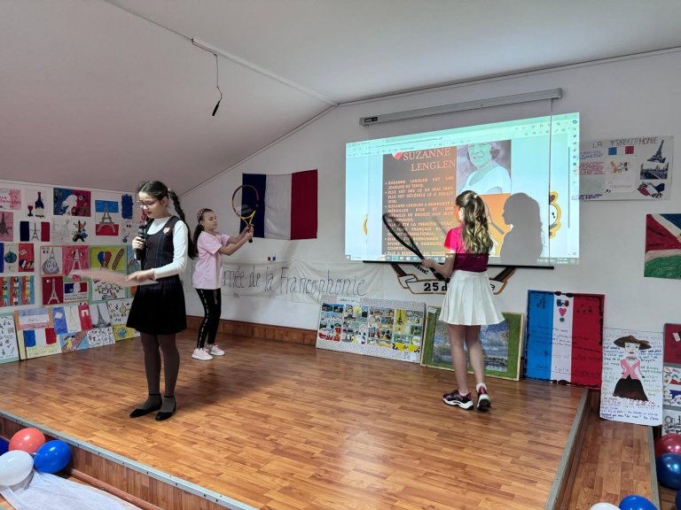 Moment din cadrul activităților de Francofonie