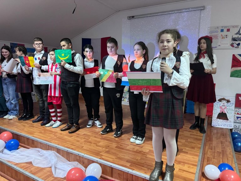 Moment din cadrul activităților de Francofonie