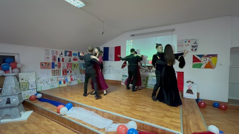 Moment din cadrul activităților de Francofonie