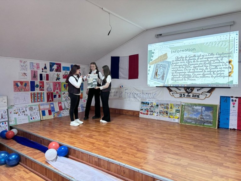 Moment din cadrul activităților de Francofonie