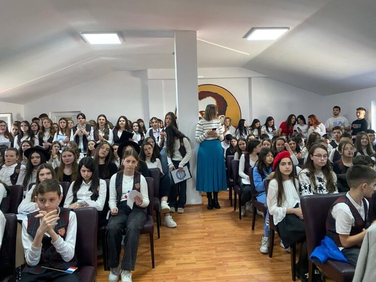 Moment din cadrul activităților de Francofonie