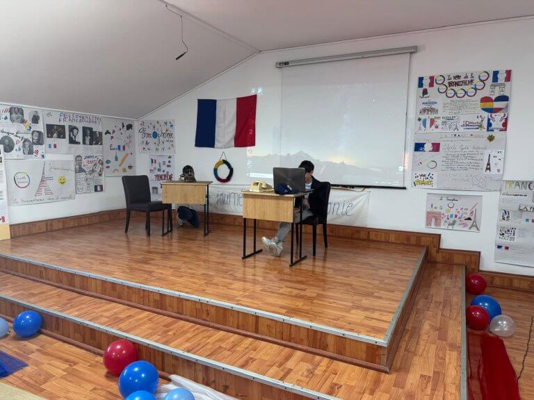 Moment din cadrul activităților de Francofonie