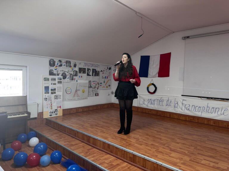 Moment din cadrul activităților de Francofonie