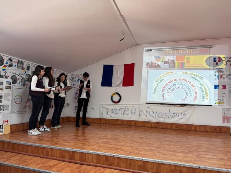 Moment din cadrul activităților de Francofonie
