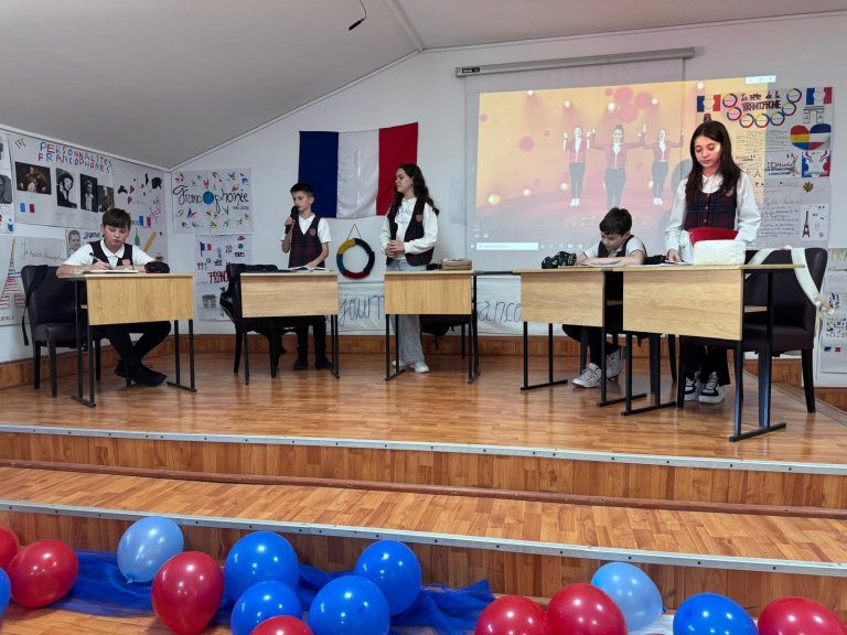 Moment din cadrul activităților de Francofonie