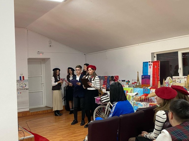 Moment din cadrul activităților de Francofonie
