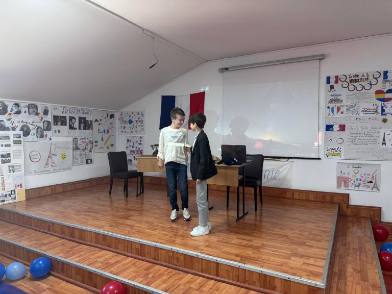 Moment din cadrul activităților de Francofonie