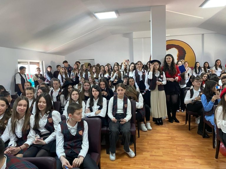 Moment din cadrul activităților de Francofonie