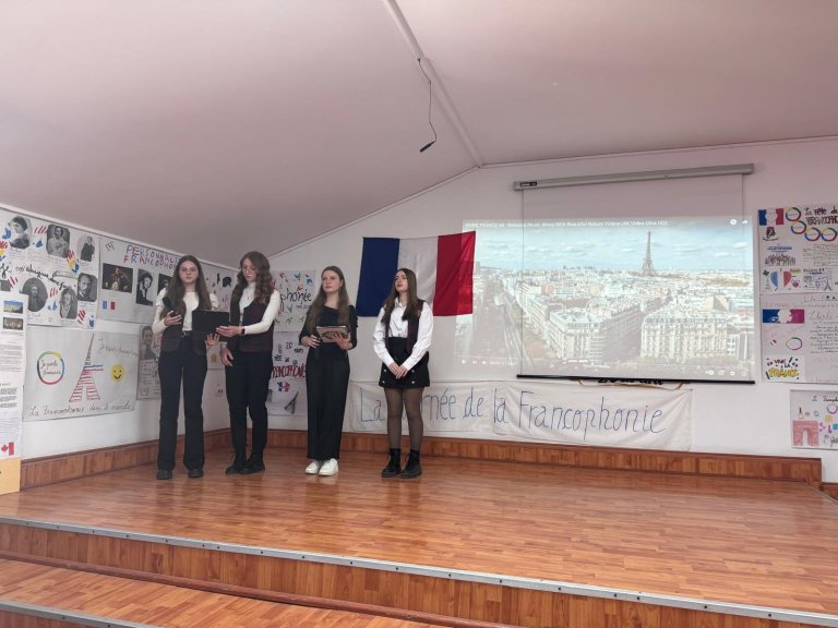 Moment din cadrul activităților de Francofonie
