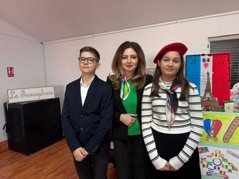 Moment din cadrul activităților de Francofonie