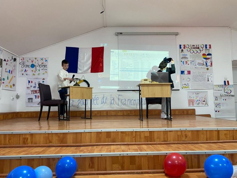 Moment din cadrul activităților de Francofonie