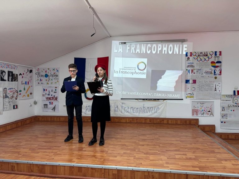 Moment din cadrul activităților de Francofonie