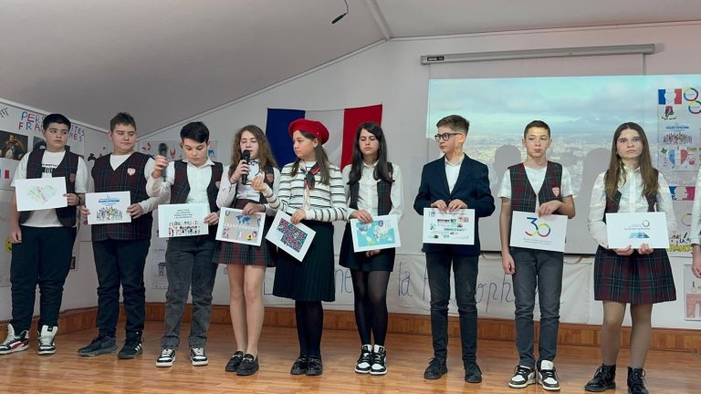 Moment din cadrul activităților de Francofonie