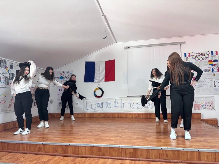 Moment din cadrul activităților de Francofonie