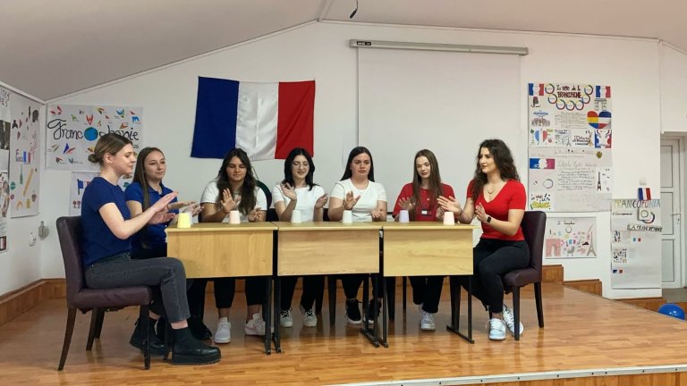 Moment din cadrul activităților de Francofonie