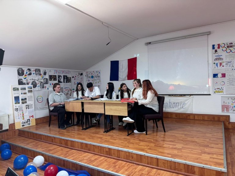 Moment din cadrul activităților de Francofonie