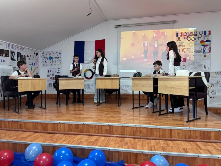 Moment din cadrul activităților de Francofonie