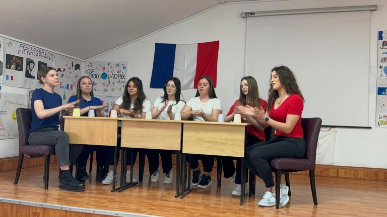 Moment din cadrul activităților de Francofonie